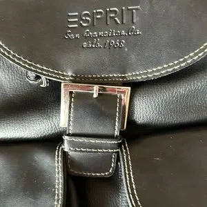 Esprit | Bags | Espirit Faux Leather Backpack Black | Poshmark display picture 2